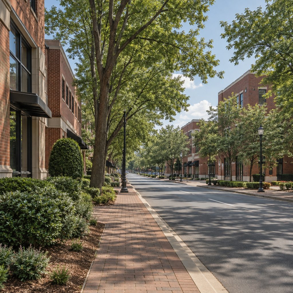 A Charlotte, NC office street, illustrative